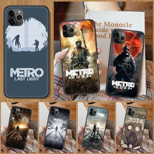 Game Metro 2033 Phone Case For iphone 5 5S SE 2 6 6S 7 8 11 12 Mini Plus X XS XR Pro Max black pretty waterproof trend funda art
