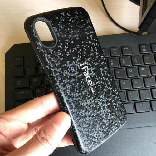 IFace Mall Bumper Shockproof Phone Case For iPhone X XR XS MAX 7 8 Plus SE2 Bling Slim Mosaic Heavy Duty armor Back Cover Case