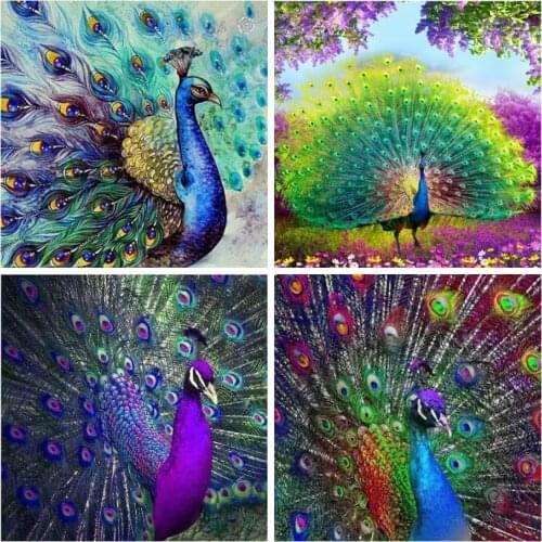 EverShine Diamond Painting Peacock Rhinestones Art Diamond Embroidery Sale Animals Cross Stitch Hobby Gift Decoration Home