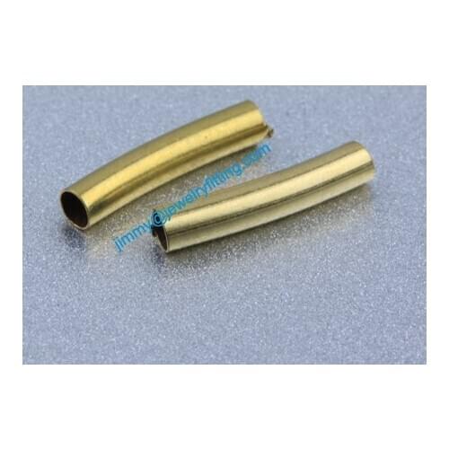 Jewelry findings Raw Brass matel spacer tube beads Pave tube beads tube Bar 2*10*0.15mm
