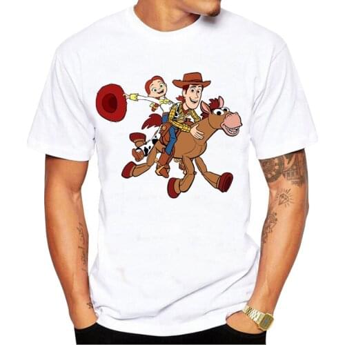 Funny Toy Story Tinker Bell T Shirt Men Tee Tops Tshirts Short Sleeved Fashion T-shirt