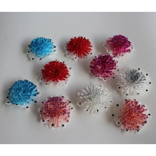 100pcs Artificial PE Daisy Flower with Powder For Wedding Party Home Craft DIY Bouquet