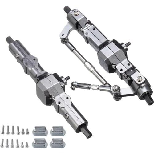 Metal Front & Rear Bridge Axle GearBox for WPL C14 C24 C34 C44 B14 B24 1/16 RC Car Truck Upgrade Parts Accessories