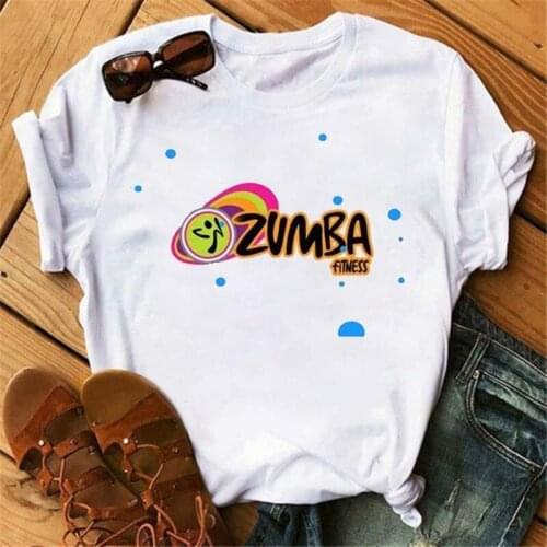 Fashion Love Zumba Dance Print T Shirt Women Clothes Funny Graphic Printed Tshirt Femme Harajuku Shirt Hip Hop T-shirts