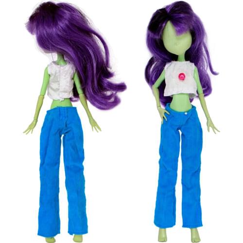 Fashion High Quality Outfits Tops Blouse Pants Trousers Dress Skirt Clothes for Monster High Doll 10'' Accessories Xmas Kids Toy