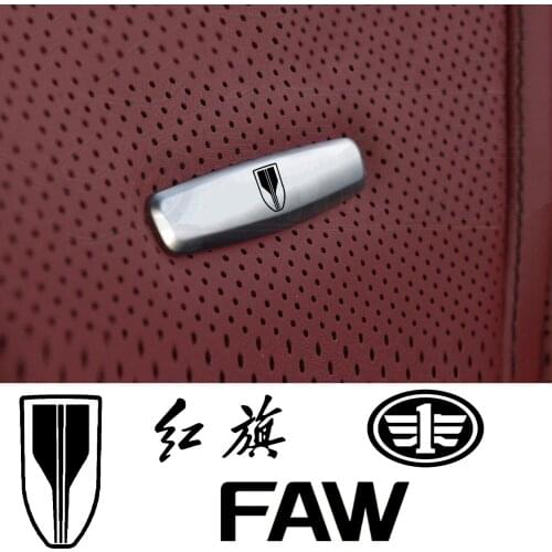 Car Chair Seat Sticker Front Seat Tuning Badges Metal For hongqi H9 HS5 HS7 H7 HS9 H5 HS3 Car Accessories