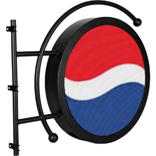New Double Sided Waterproof Outdoor Store Round Sign Board Digital Screen Circle Circular Shape China Shenzhen Logo Led Display