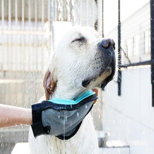 Animal Cat Grooming Glove For Cats Wool Glove Pet Hair Deshedding Brush Comb Glove Pet Dog Cleaning Massage Glove