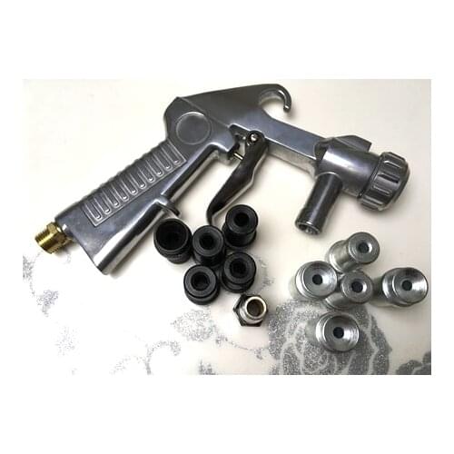 Air sand blast gun ,sandblaster gun with10pcs steel nozzle for SBC220 SBC350 sandblast cabinet