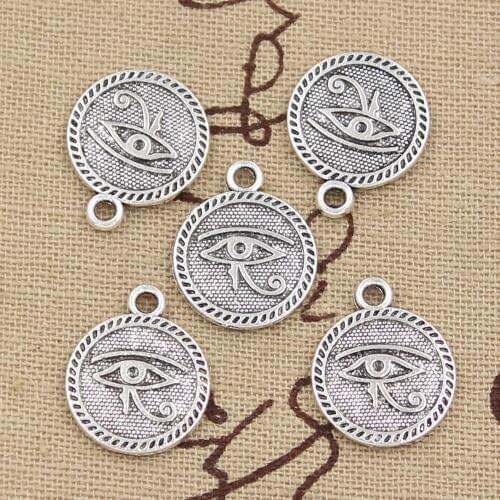 10pcs Charms Eye Of Horus 18x15mm Antique Pendant fit,Vintage Tibetan Bronze Silver color,DIY Handmade Jewelry