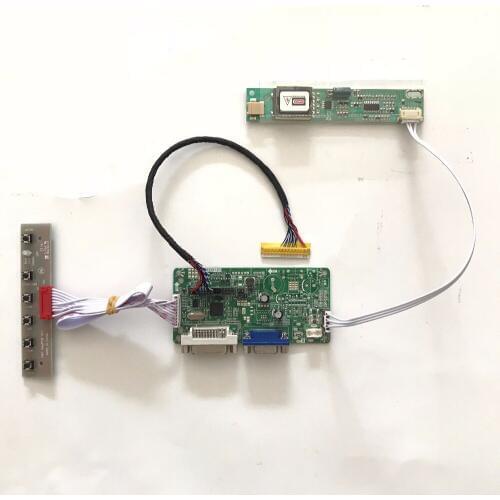 RT2281 Universal DVI VGA LCD Controller Board for 15.4 inch 1280x800 CLAA154WA03 CCFL Monitor Kit for Raspberry
