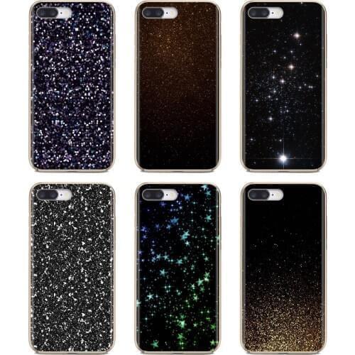 Cute Silicone Phone Case For Xiaomi Redmi 2 S2 3 3S 4 4A 5 5A 5 6 6A 7A 9 9T 9C 9A Pro Pocophone F1 Black Glitter sparkles