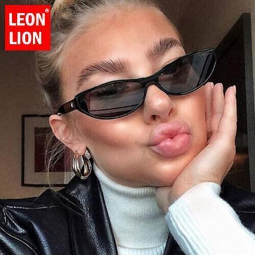 LeonLion Cat Eye Women Sunglasses Small Frame Sungalsses Women Vintage Brand Designer Sunglasses Women Luxury Gafas De Mujer