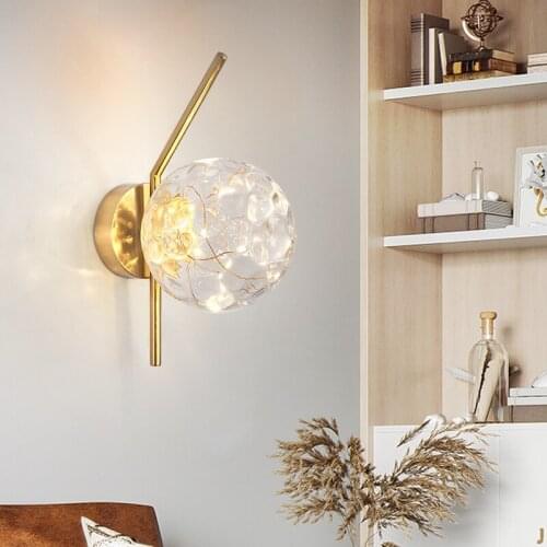LED Home Wall light for Bedroom kitchen Living room Modern Wall lamp Beside light Balcony Aisle lighting Black&Gold lighting
