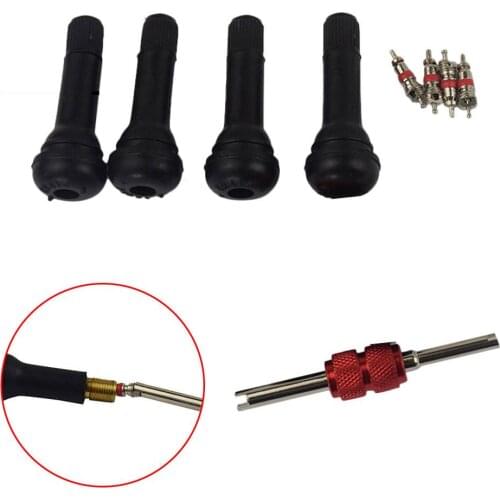 Universal Tire Spool Stem Remover TR414 Automotive Tire Spool Aluminum Alloy Valve Core Installation Tool Set