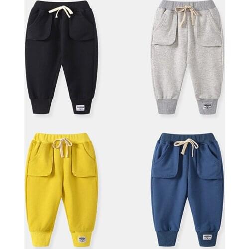 In Stock Spring Summer Thin Casual Pants Boys Kids Trousers Children Clothing Teenagers School Cotton Formal Sport High Quality