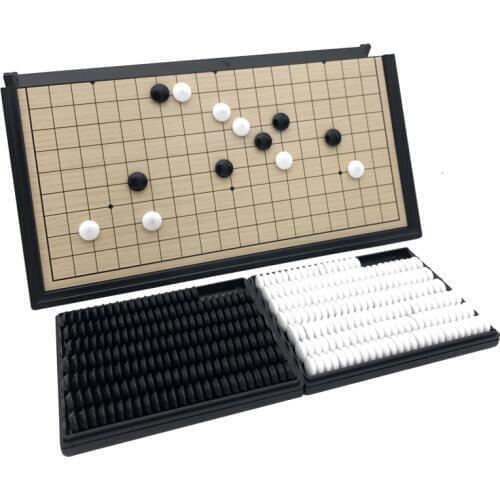 High Quality China Go Game Portable Folding Table Magnetic Plastic Backgammon Chess Set Magnetic Chess Children Gift Board Games