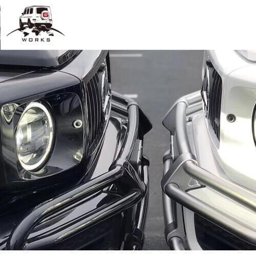 W464 G63 front bumper bull guard bar in black and silver fit for G class 2019y