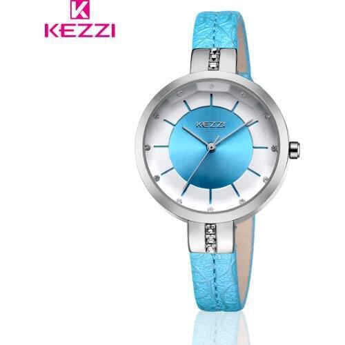 KEZZI Brand Big Dial Women Watches Ladies Crystal Leather Dress Wrist watch Female Clock relogio feminino horloges vrouwen Party