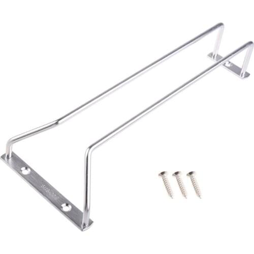 27CM Wine Glass Rack Hanging Stemware Holders Under Cabinet Home Bar