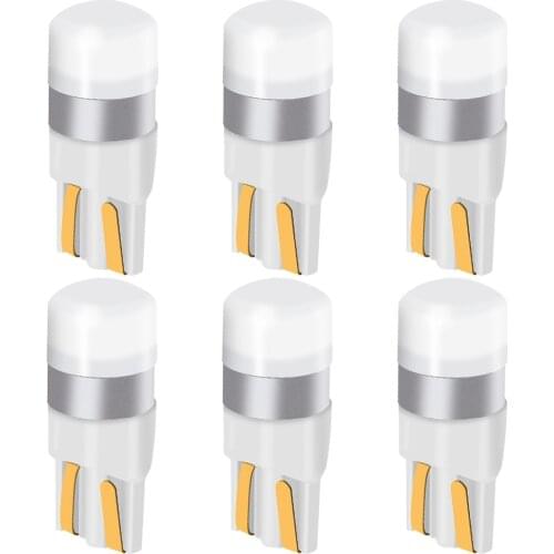 6Pcs NEW 24V 12V T10 W5W WY5W 3030 1SMD Super Bright LED Car Interior Reading Dome Lights Auto Parking Lamp Wedge Tail Side Bulb