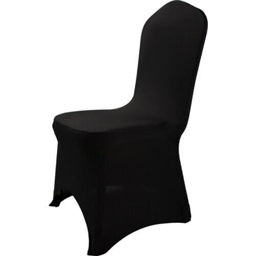 Arch Front Wedding Banquet Chair Cover Spandex Stretch Elastic Slipcovers Chair Covers Hotel Kitchen Dining Seat Covers Outdoor