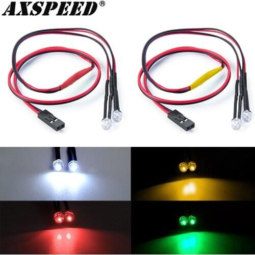 AXSPEED RC LED Lights 4 Colors for 1/10 Axial SCX10 II 90046 RC Crawler Truck Drift Climbing Car Roof Light LED Lamps DIY Parts