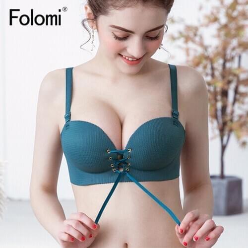 Fashion Sexy Bars Adjusted Seamless Lingerie Wire Free Bras For Women Push Up Bra Intimates