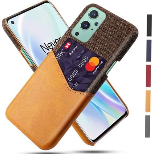 Leather + Fabric For One Plus 9 Pro 9E 8T 7 8 Nord N10 5G N100 5G Ultrathin Texture Fitted Funda Business Phone Case Coque