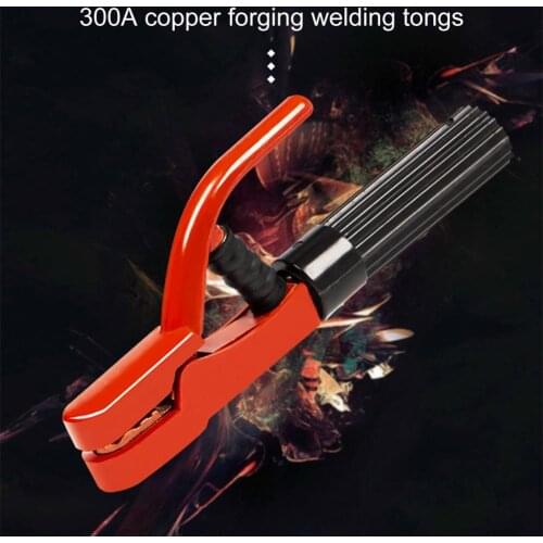 Electrode Holder Insulated Low Resistance Copper Professional Insulation Electrode Clamp for Welding Rod