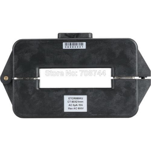 ETCR080KU Split Type CT Microampere Leakage Current Sensor with AC Leakage Current Tester Meter Measuring Range 0uA~10A