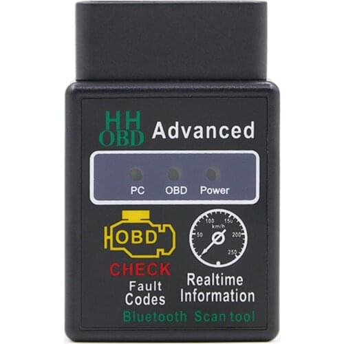 Mini ELM327 V2.1 Bluetooth HH OBD Advanced OBDII OBD2 ELM 327 Auto Car Diagnostic Scanner code reader scan tool hot selling