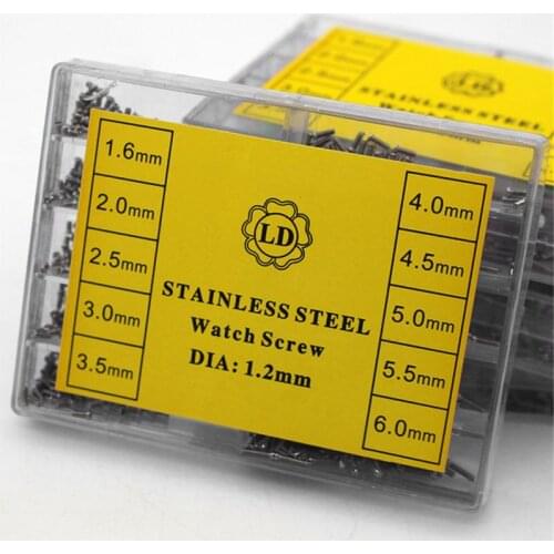 High Quality 10 Kinds of Size Stainless Steel Watch Clock Screw Set Watchmaker Tools Assorted Watches Kit Wristwatch Parts