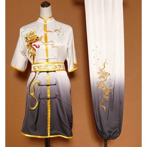 Wushu Clothing Wushu Costume Short Sleeve Kung Fu Uniform Clothes Martial Arts Uniform Chinese Warrior Costume Exercise 12488