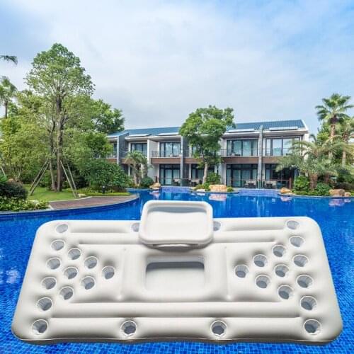Pool Float Beer Table Drinking Cooler Table Bar Tray Cup Holder Inflatable Pool Beach Swimming Ring Summer Pool inflatable beer