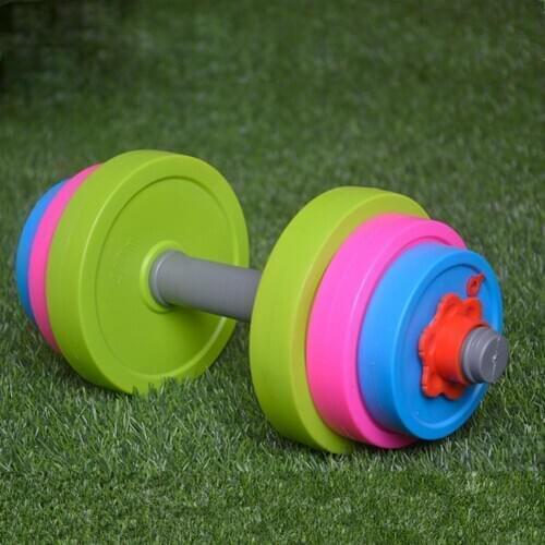 Adjustable Dumbbell Toy Fill with Sand Water Dumbbell Toys Swimming Pool Floating Dumbbells Water Support for Kids