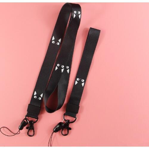 Kikis Delivery Service Black Cat Jiji Hight Quality Printed Neck Strap Mobile Phone Lanyards 2PCS