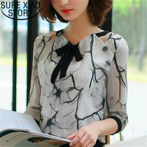 Shirts Women 2021 White Shirts Blouse Chiffon Blouse Plus Size Tops Shirts Ladies Tops Womens Clothing Women Clothing 2705 50