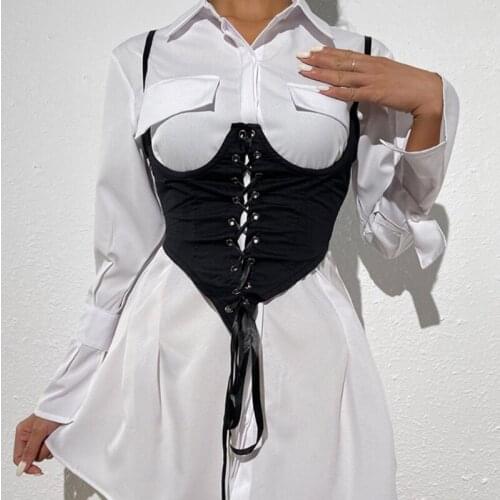 Women Push Up Bustiers Corsets Sexy Boned Bustier Crop Top Off Shoulder Clubwear Waist Cincher Belt Shoulder Girdle