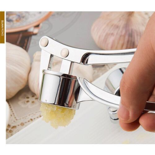 1PC Stainless Steel Garlic Press Kitchen Accessories Gadegts Cooking Vegetable Tools Garlic Peeler Crusher Descascador KX 132