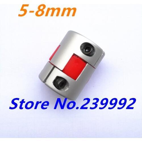 3pcs/lot 5mm to 8mm 5x8mm Flexible Jaw Spider Plum Coupling Shaft Coupler Flexible Coupling cnc parts stepper motor