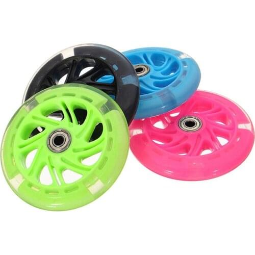 80mm 120mm Scooter Wheel LED Flash Light Up Scooter Wheel for Mini Micro Scooter Bearings with 5 Colors