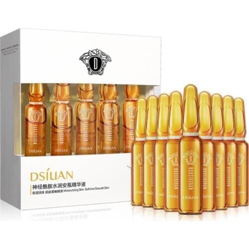 9pcs/set 2ml Hyaluronic Acid Ampoule Face Serum Shrink Pores Wrinkle Anti-ance Nicotinamide Moisturizing Face Care