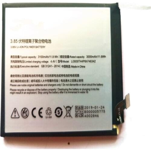 3000mAh Li3930T44P6h746342 Battery For ZTE Nubia Z17S NX595J Smart Phone Rechargeable Battery with Repair Tools