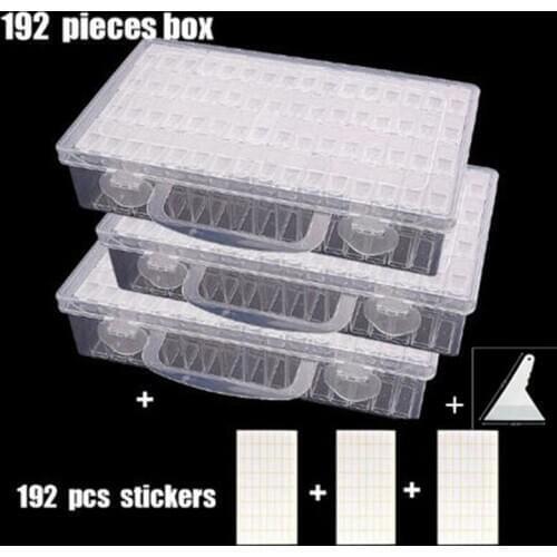 Diamond Painting Box Tool Accessories ! Daimond Transparent Plastic Organizer Storage Box, Storage Case Jewelry Storage Box Gift