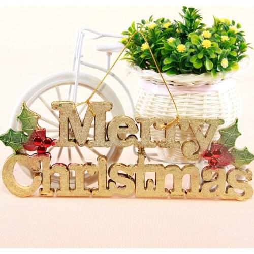 English Alphabet Merry Christmas With Lanyard Three-Dimensional Letters Home Decoration Supplies Festive Supplies