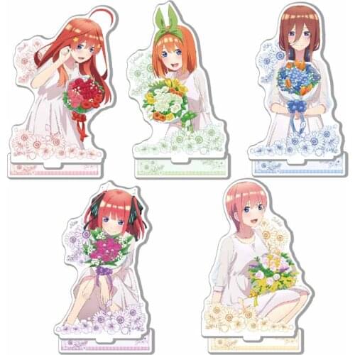 Anime The Quintessential Quintuplets Nakano Ichika Miku Acrylic Stand Figure Model Plate Desk Decor Half-length Series Gifts