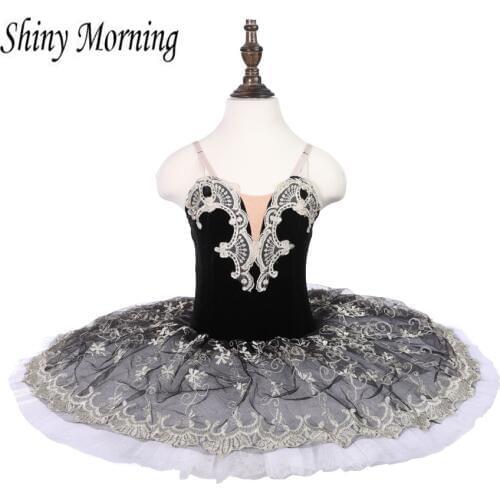 Giselle Ballet dresses Romantic ballet costumes brown puff sleeve professional ballet tutus black swan adult women