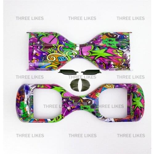 Graffiti Outer Shell Cover Case Repair Parts Replacement for 6.5'' Hoverboard 2 Whell Self Balancing Electric Balance Scooter