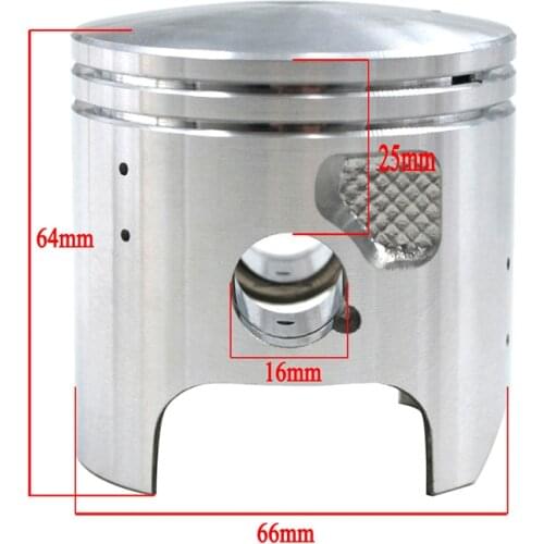 Motorcycle Engine Parts STD Cylinder Bore Size 66 mm 66.25 mm 66.5 mm Pistons & Rings For Kawasaki KDX200 KDX 200 1989-2006